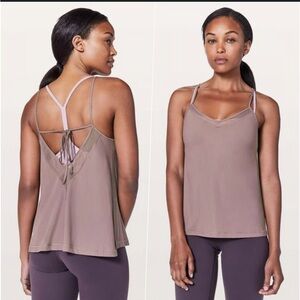 Lululemon green Spaghetti Strap Cami Top size small Smoke
